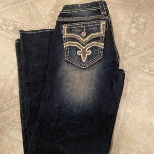 Rock Revival Jeans-Rose gold detail